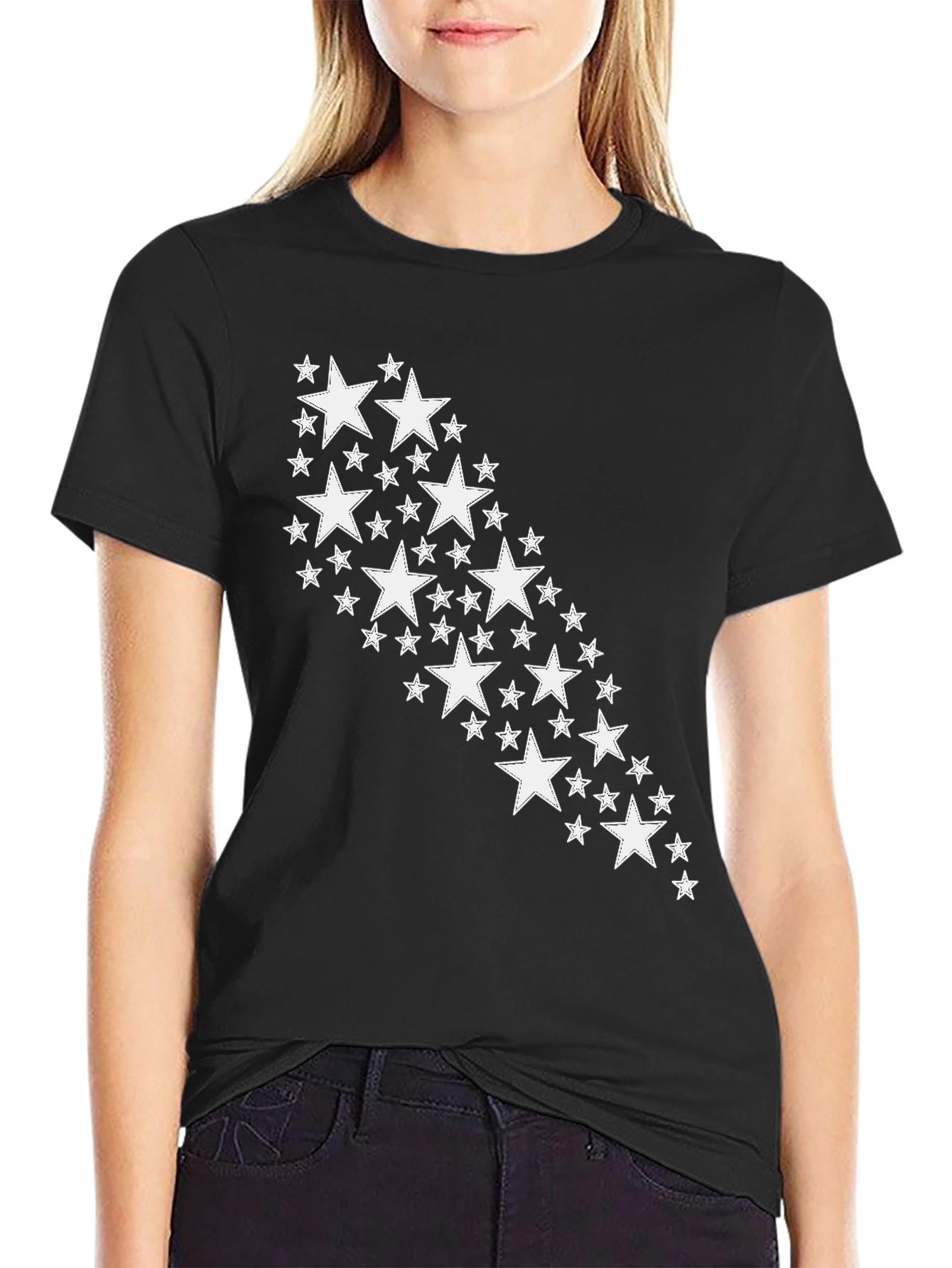 Starry Night Black Graphic Tee