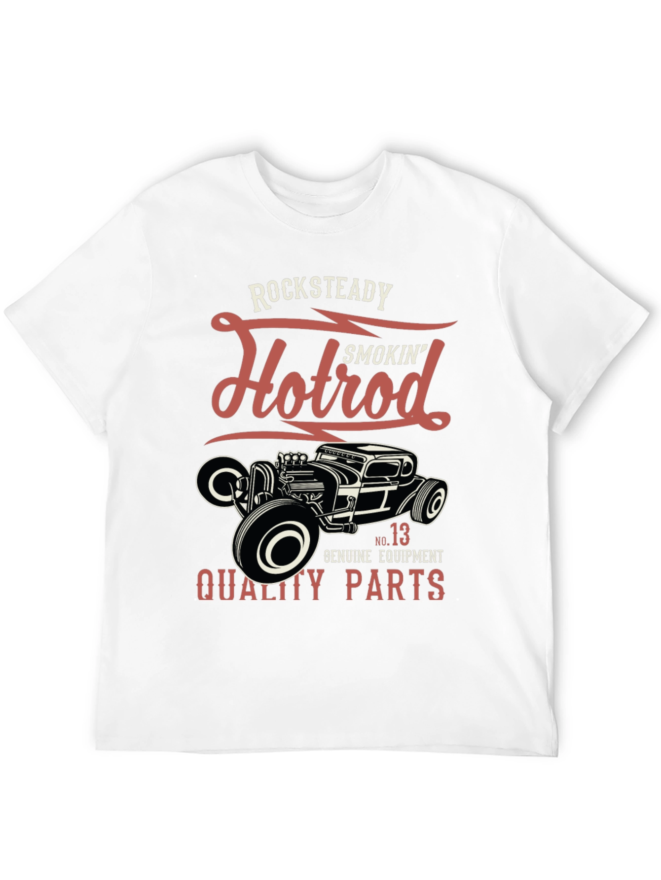 Rocksteady Hotrod T-Shirt - Smokin Quality Parts Design