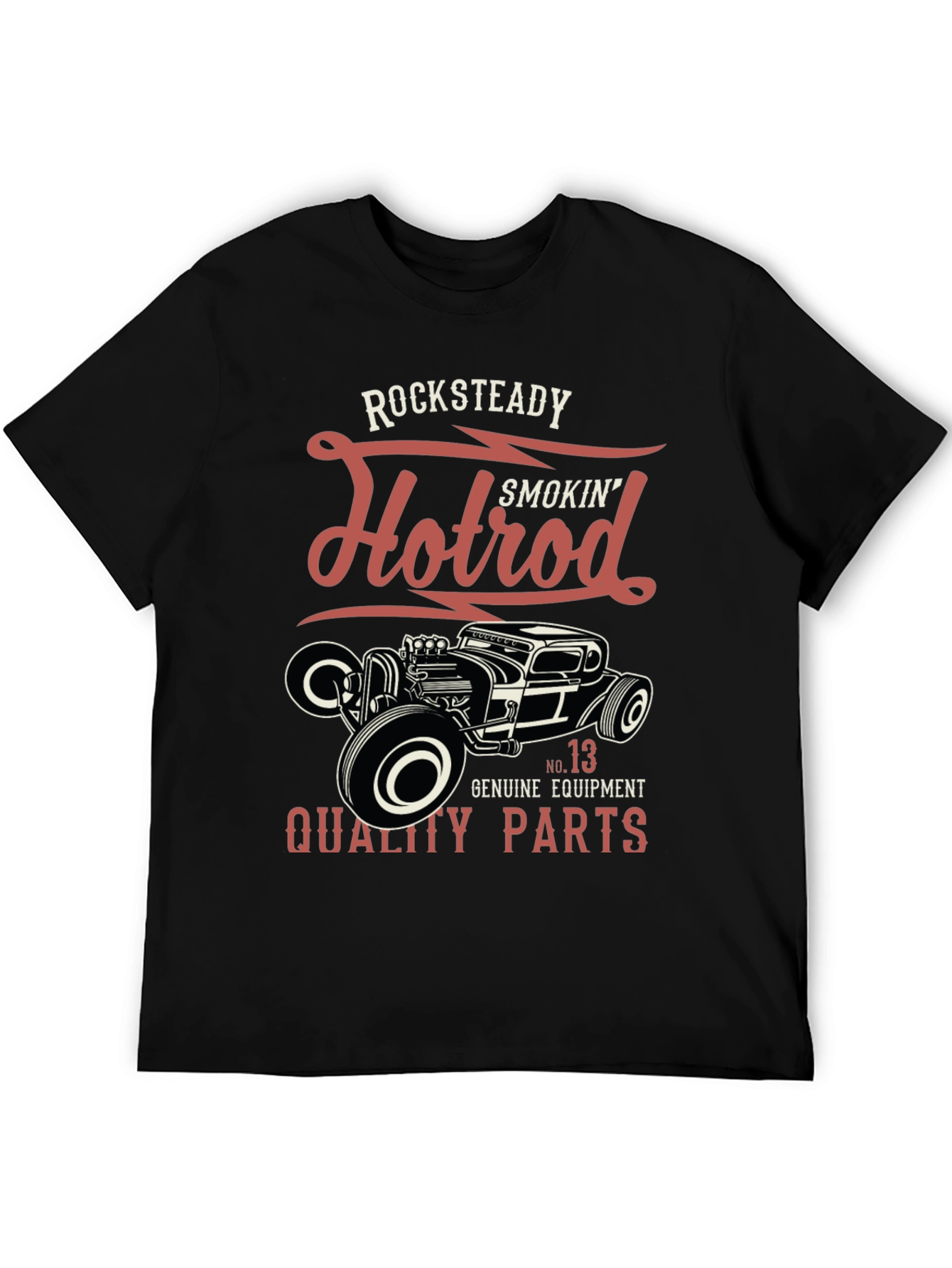 Rocksteady Hotrod T-Shirt - Smokin Quality Parts Design