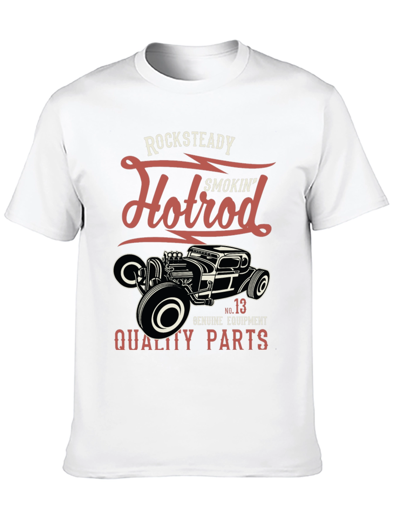 Rocksteady Hotrod T-Shirt - Smokin Quality Parts Design