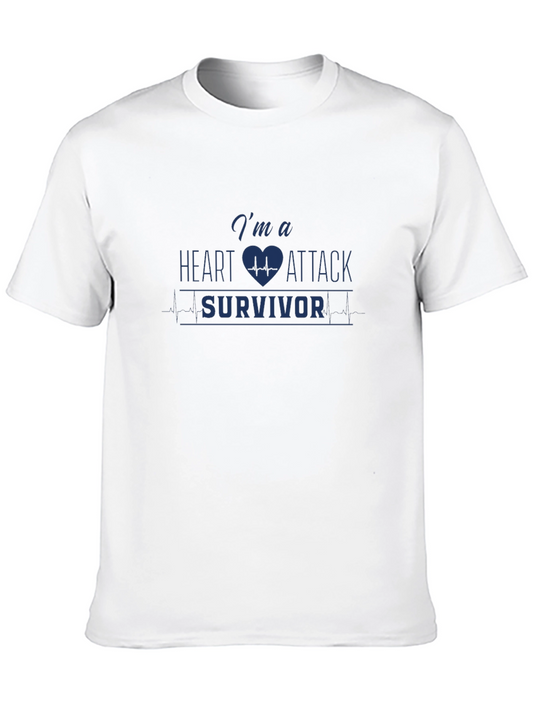 Heart Attack Survivor T-Shirt Graphic Tee