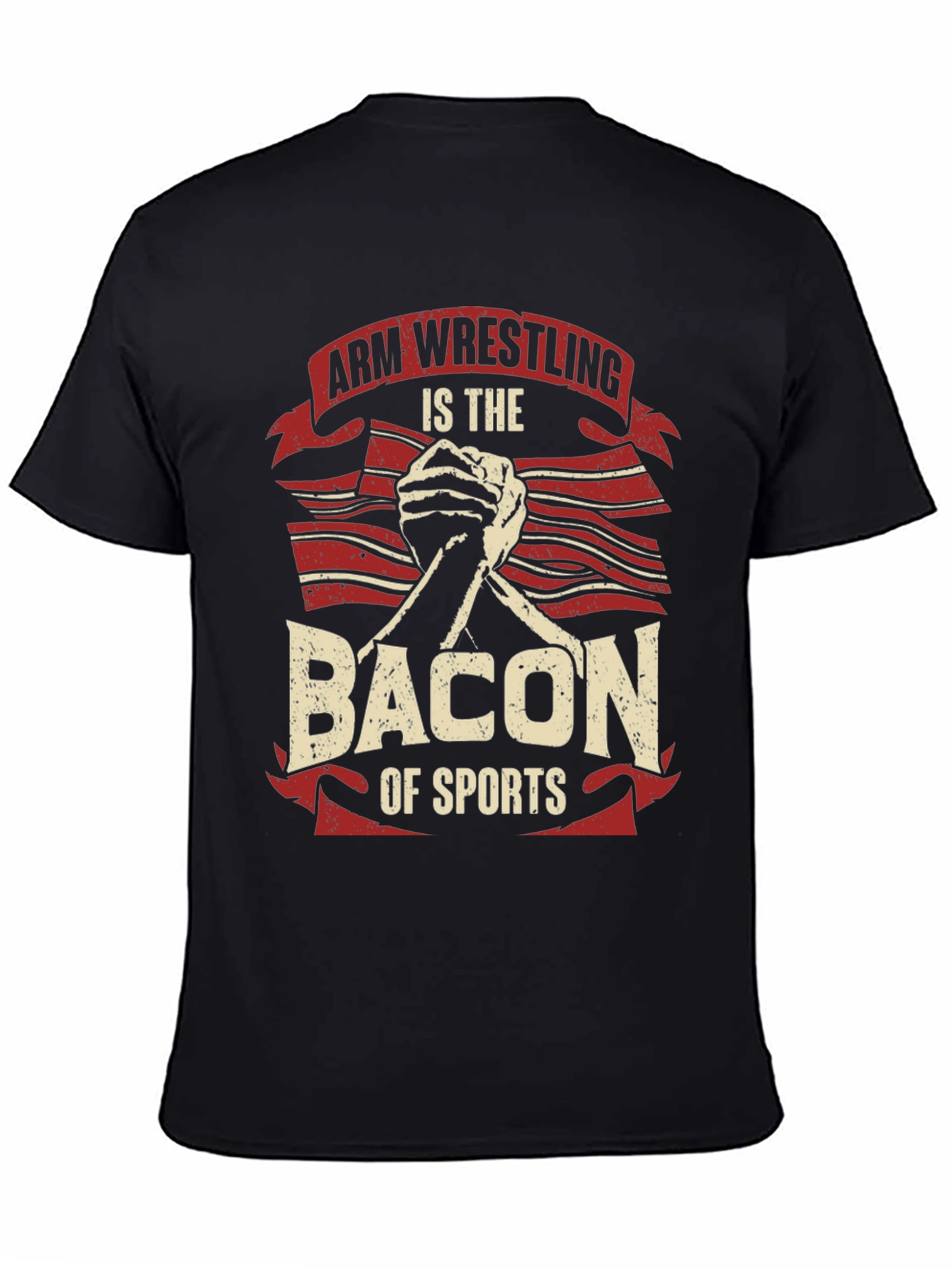 Arm Wrestling Bacon of Sports T-Shirt