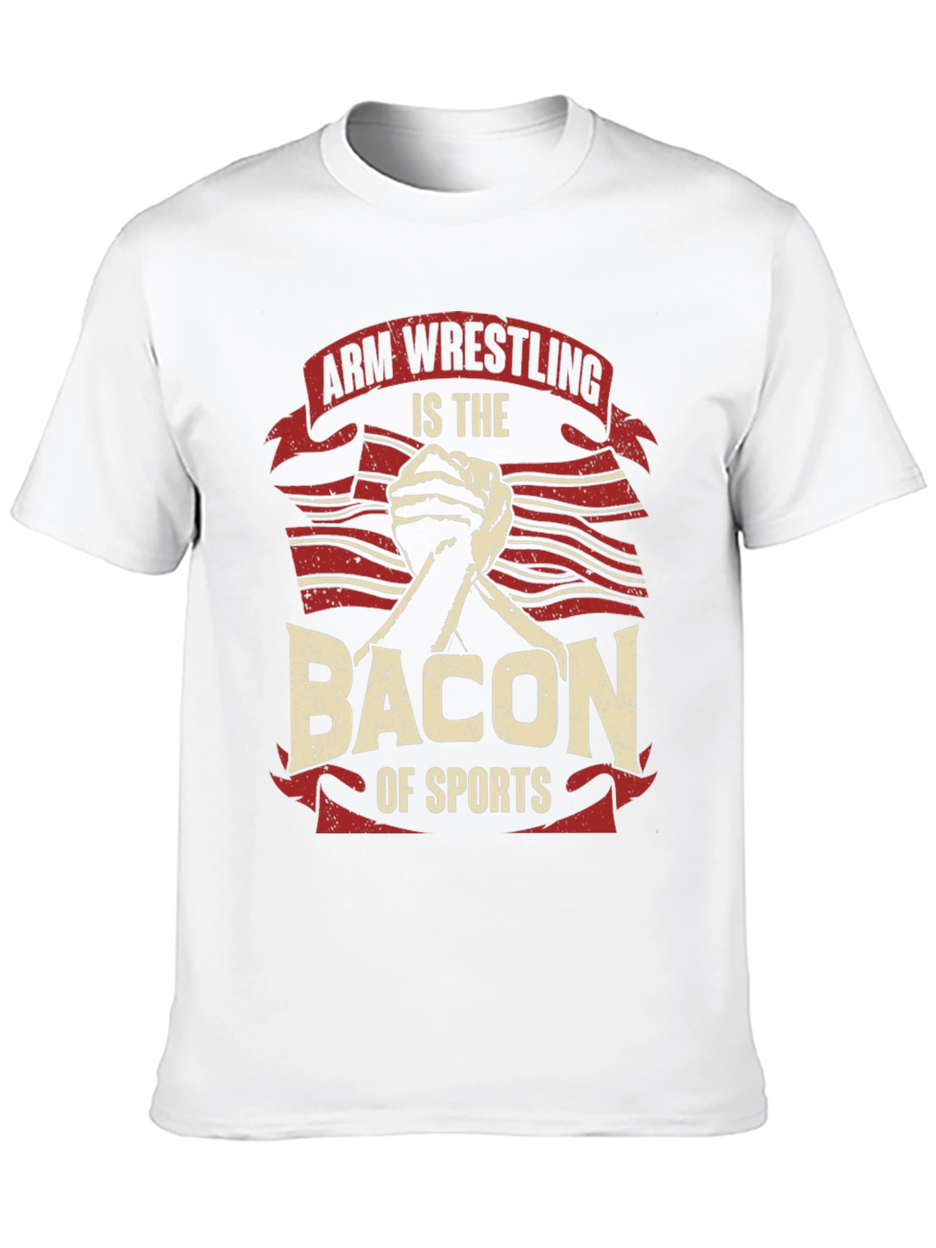 Arm Wrestling Bacon of Sports T-Shirt