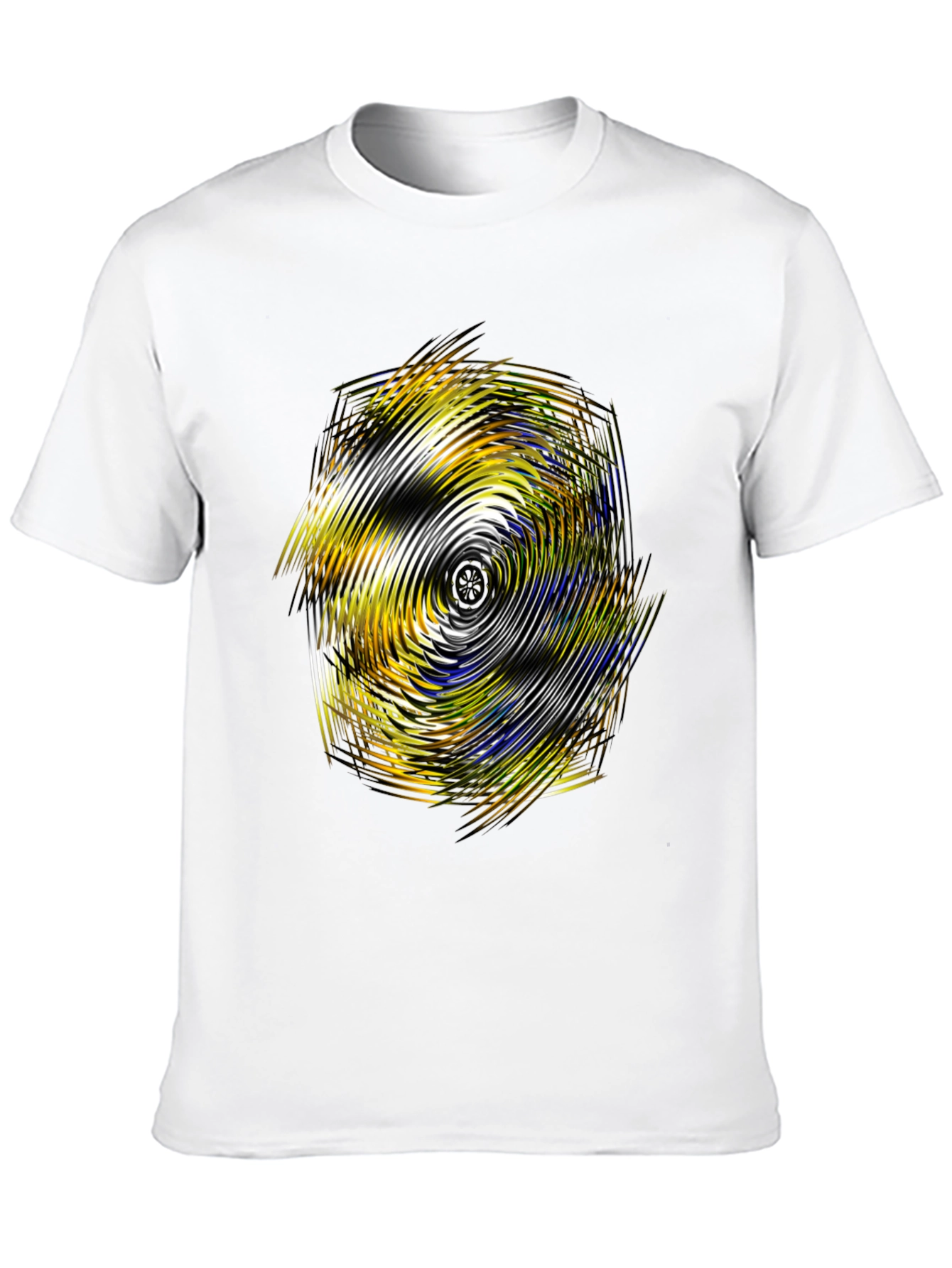 Abstract Swirl Graphic Tee - Modern Design