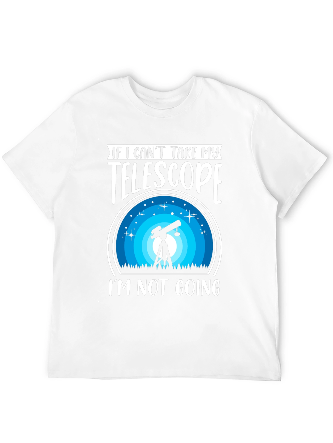 Telescope Graphic T-Shirt: Astronomy Lover Tee