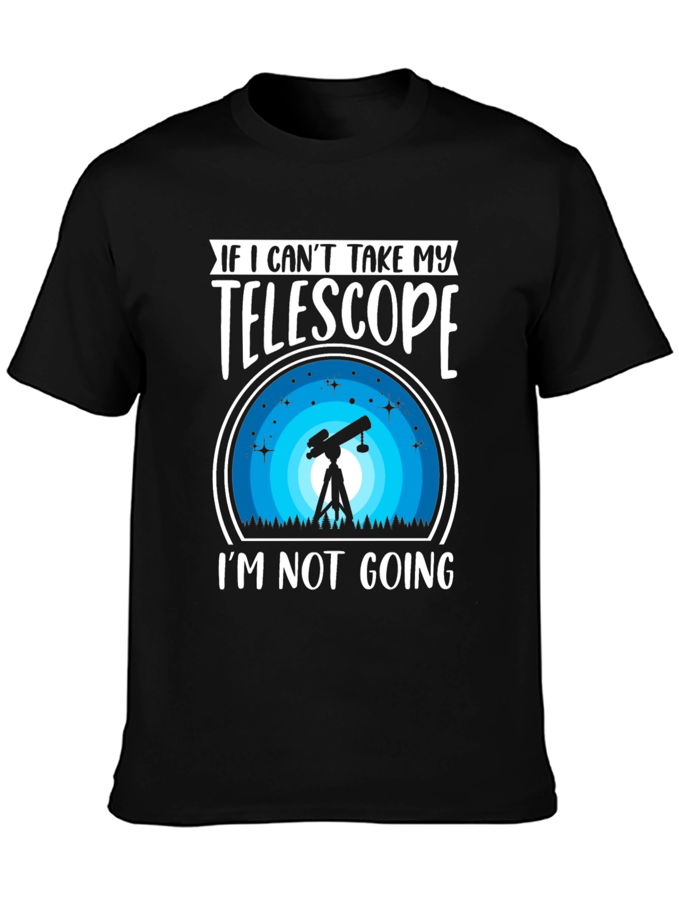 Telescope Graphic T-Shirt: Astronomy Lover Tee