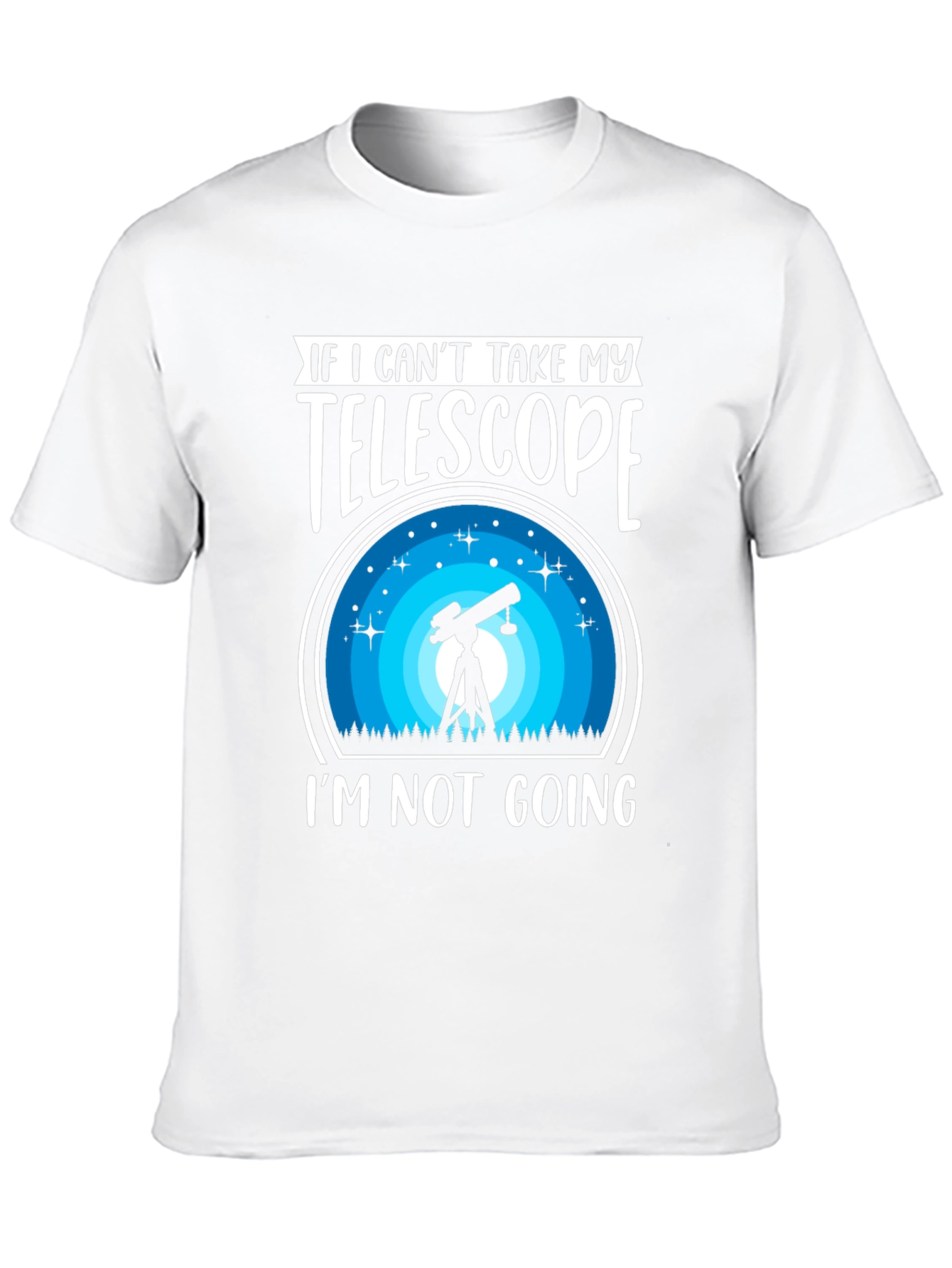 Telescope Graphic T-Shirt: Astronomy Lover Tee