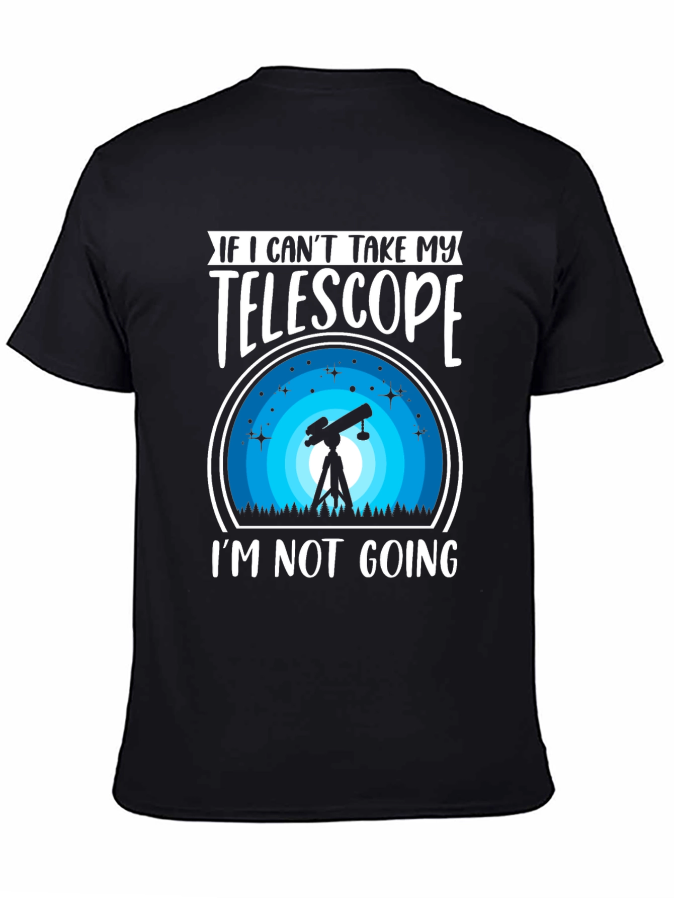 Telescope Graphic T-Shirt: Astronomy Lover Tee