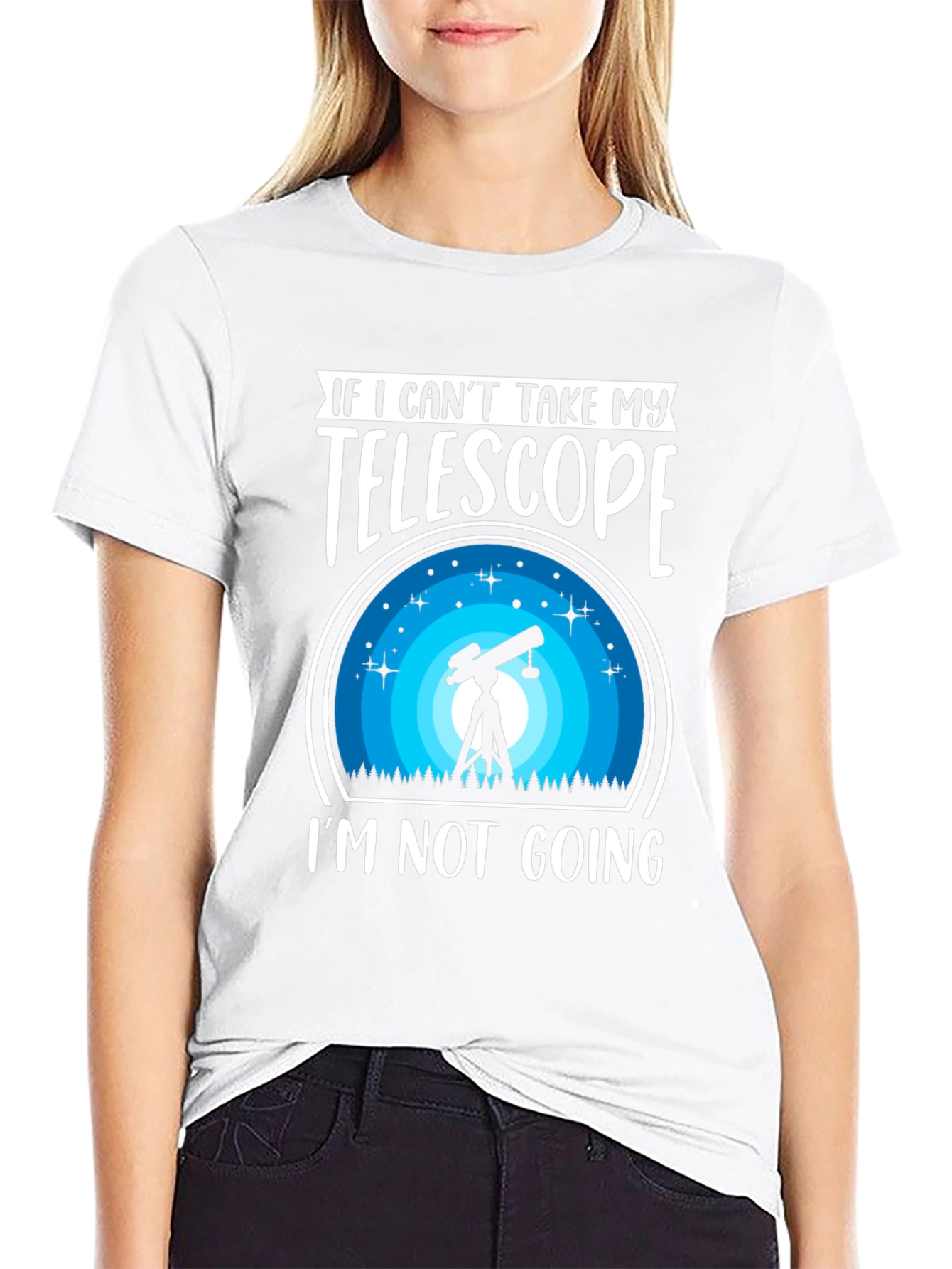 Telescope Graphic T-Shirt: Astronomy Lover Tee