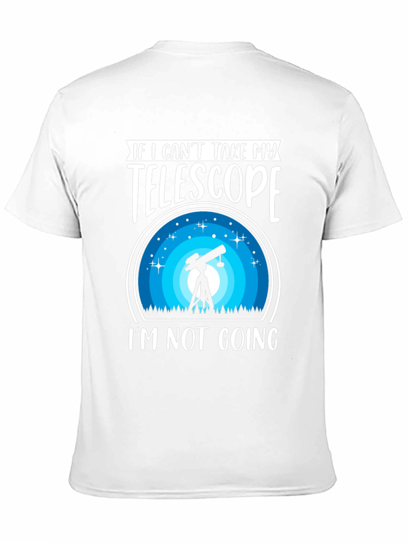 Telescope Graphic T-Shirt: Astronomy Lover Tee