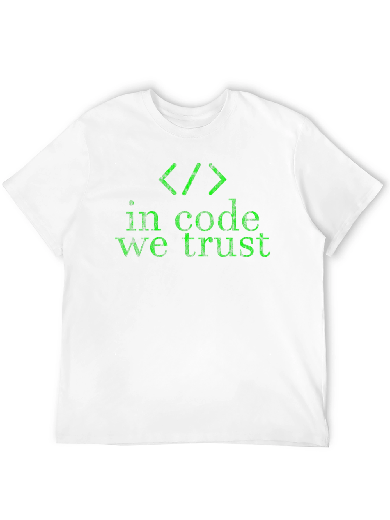 In Code We Trust Graphic T-Shirt - Black