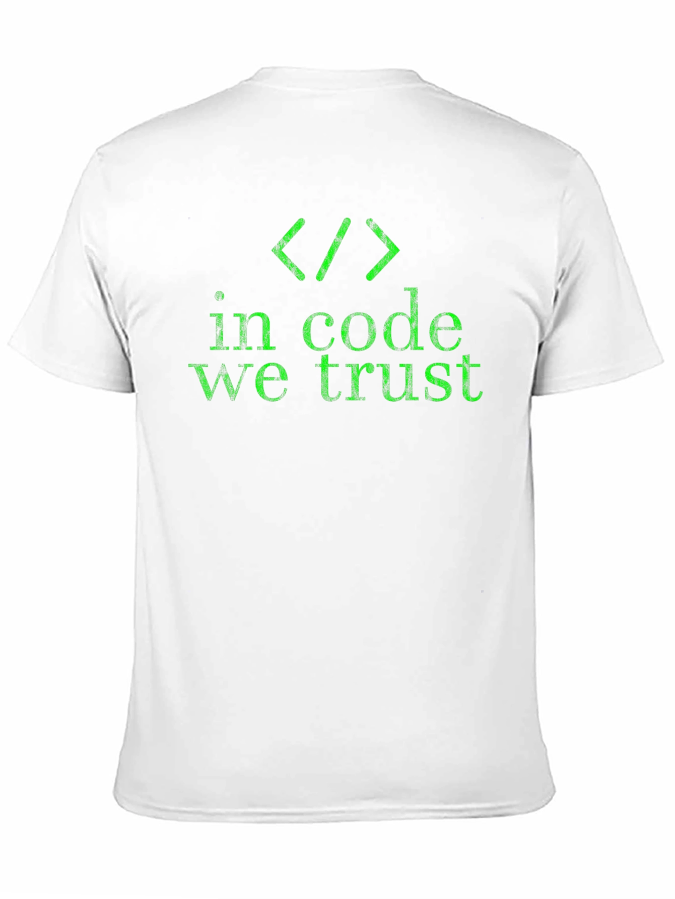 In Code We Trust Graphic T-Shirt - Black