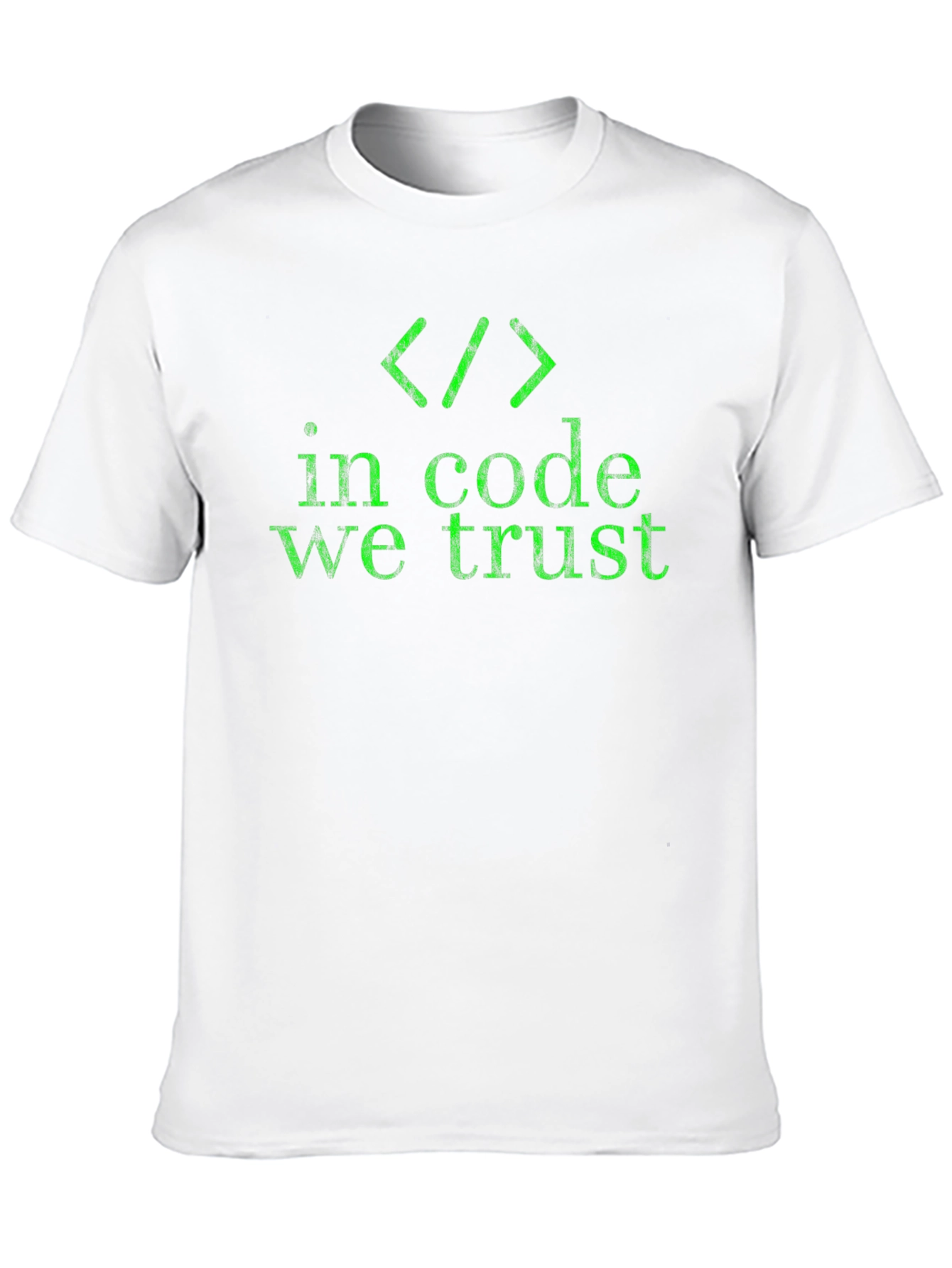In Code We Trust Graphic T-Shirt - Black
