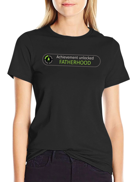 Fatherhood Achievement Unlocked Graphic Tee