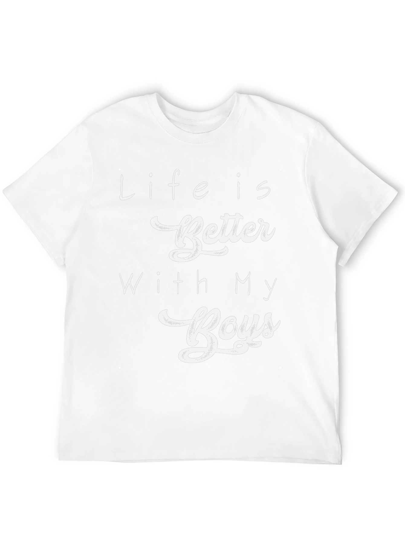 Life is Better with My Boys Black T-Shirt