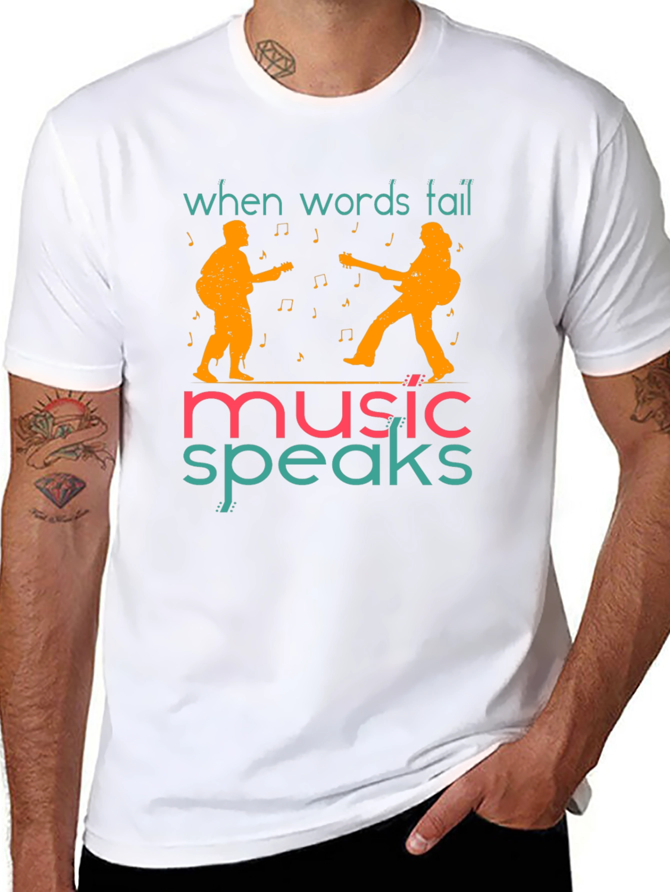 When Words Fail Music Speaks T-Shirt
