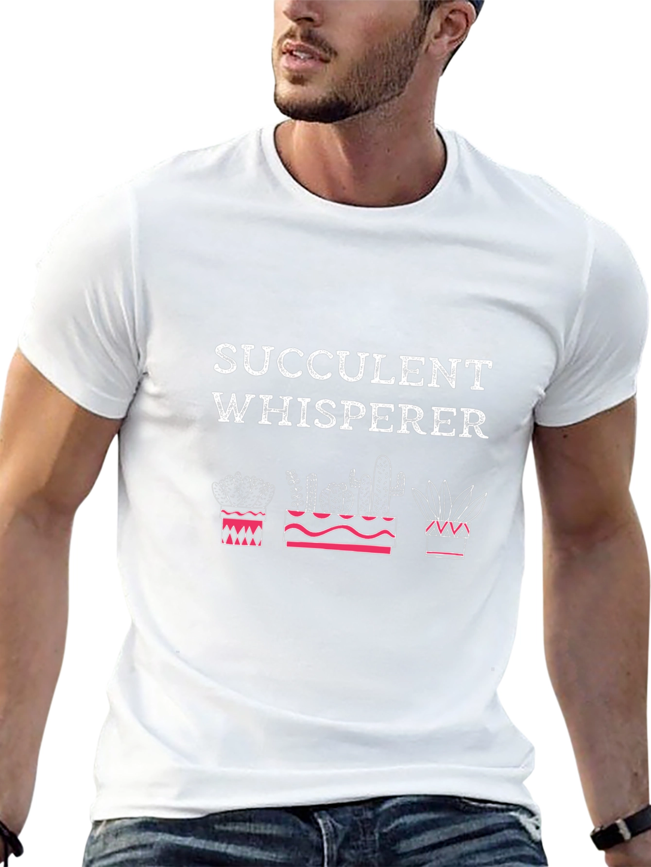 Succulent Whisperer T-Shirt - Cactus Plant Lover Tee