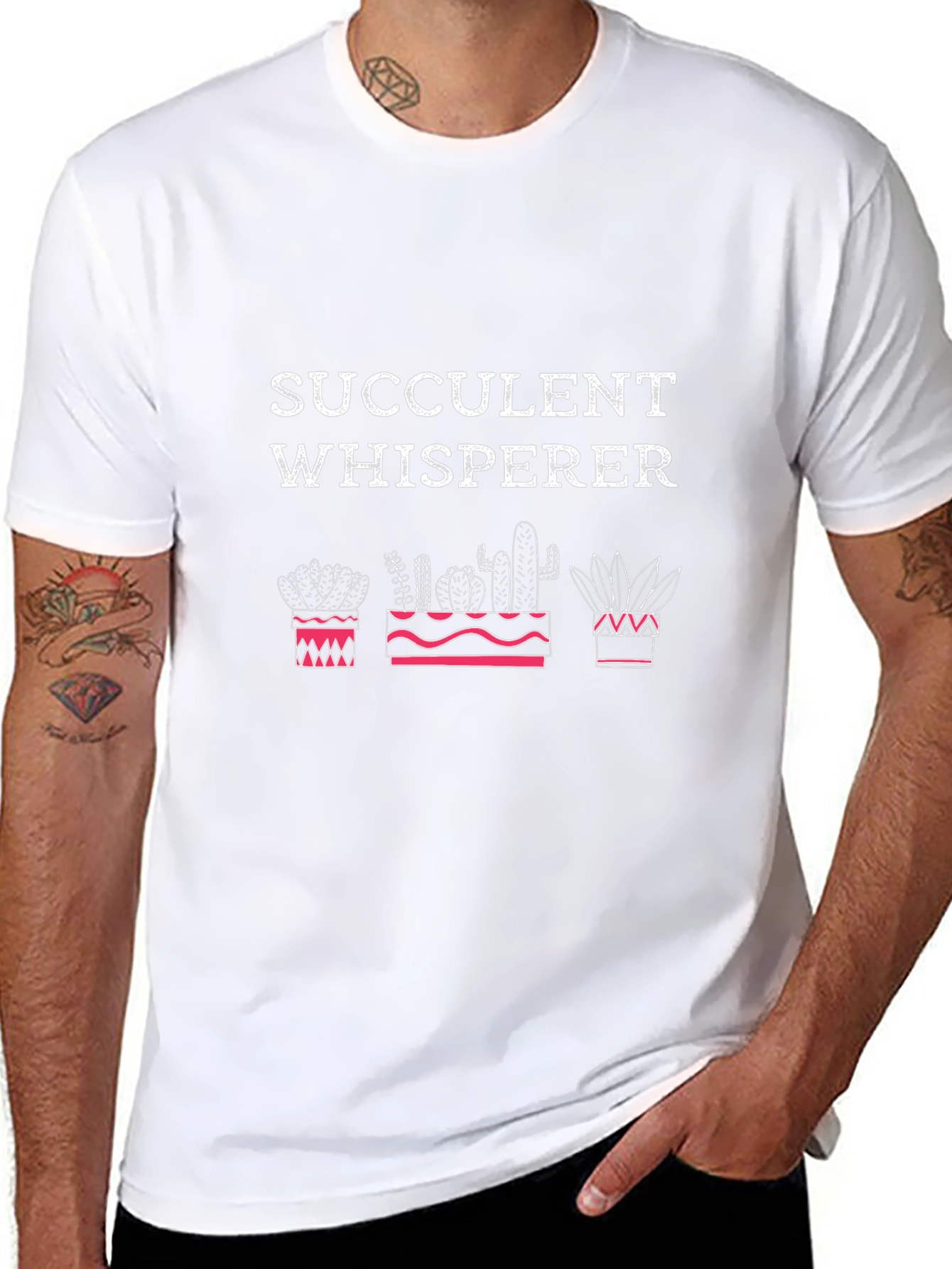 Succulent Whisperer T-Shirt - Cactus Plant Lover Tee