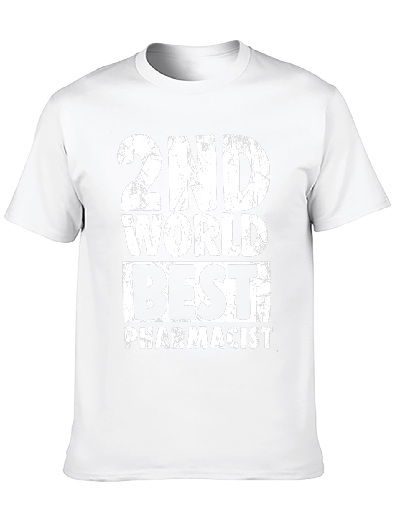 2nd World Best Pharmacist Black Graphic T-Shirt