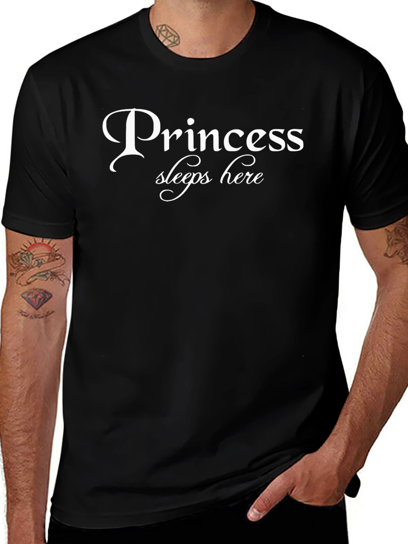 Princess Sleeps Here - Novelty Graphic T-Shirt