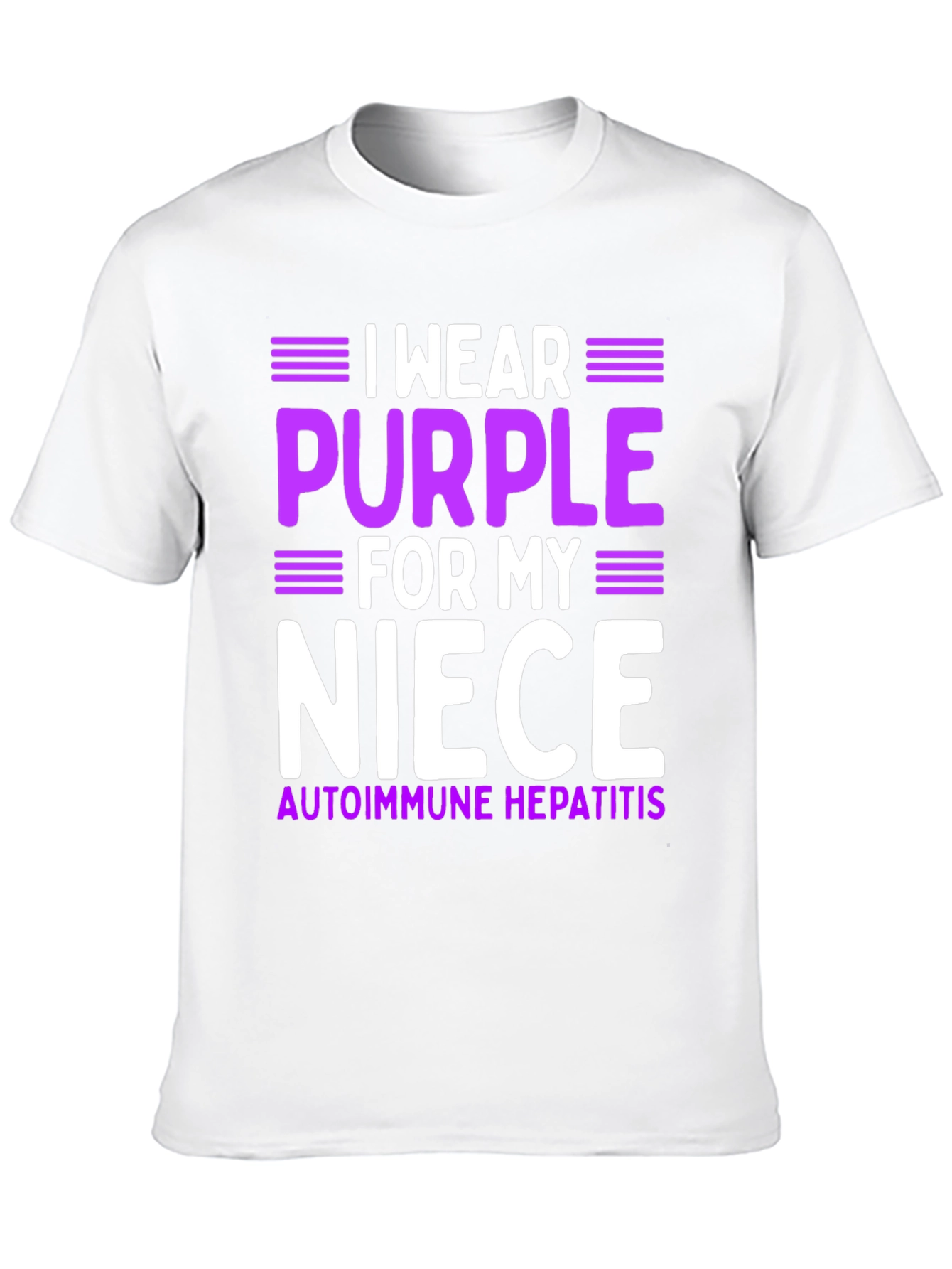 Purple Niece Autoimmune Hepatitis Awareness T-Shirt