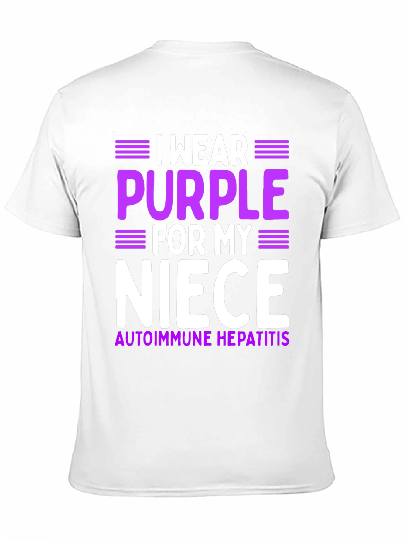 Purple Niece Autoimmune Hepatitis Awareness T-Shirt