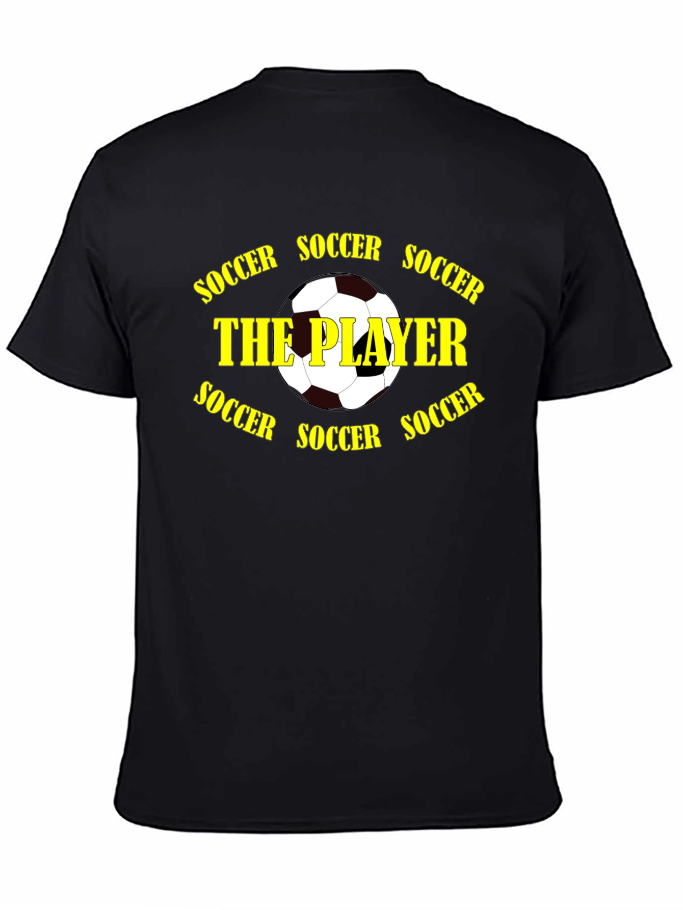 Soccer The Player Black Graphic T-Shirt