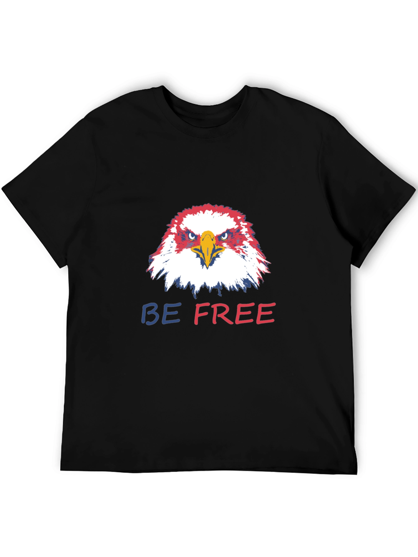 Patriotic Eagle Graphic T-Shirt - Be Free