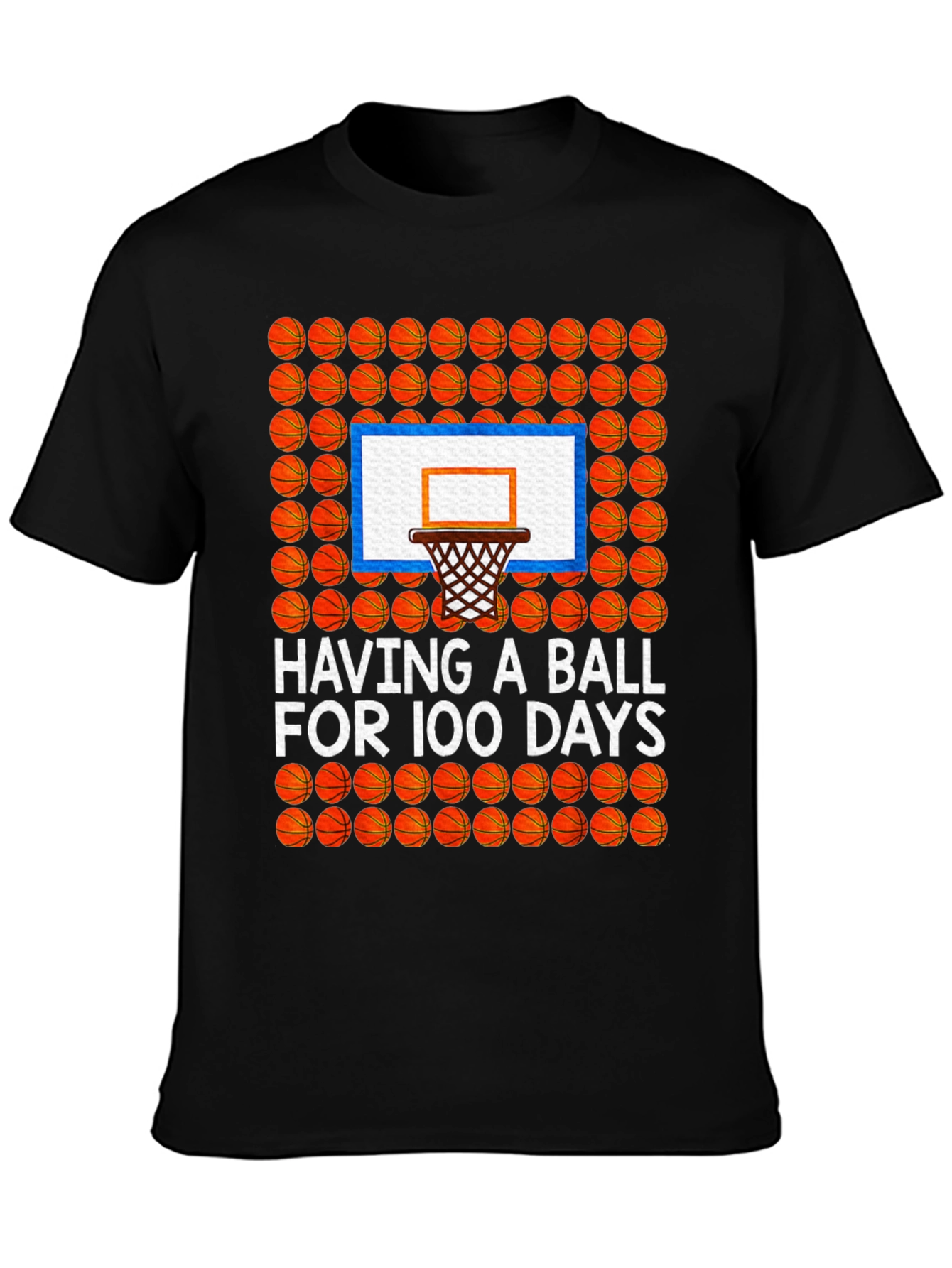 100 Days of School Basketball T-Shirt