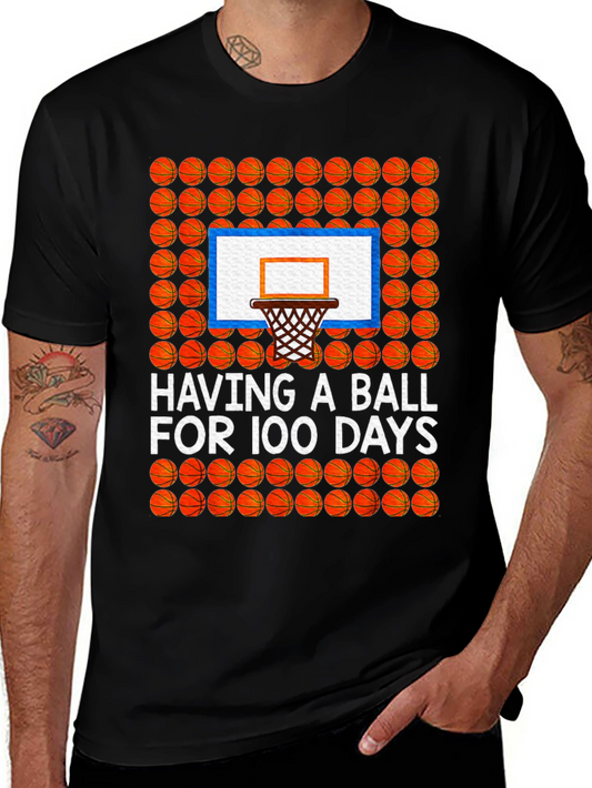 100 Days of School Basketball T-Shirt