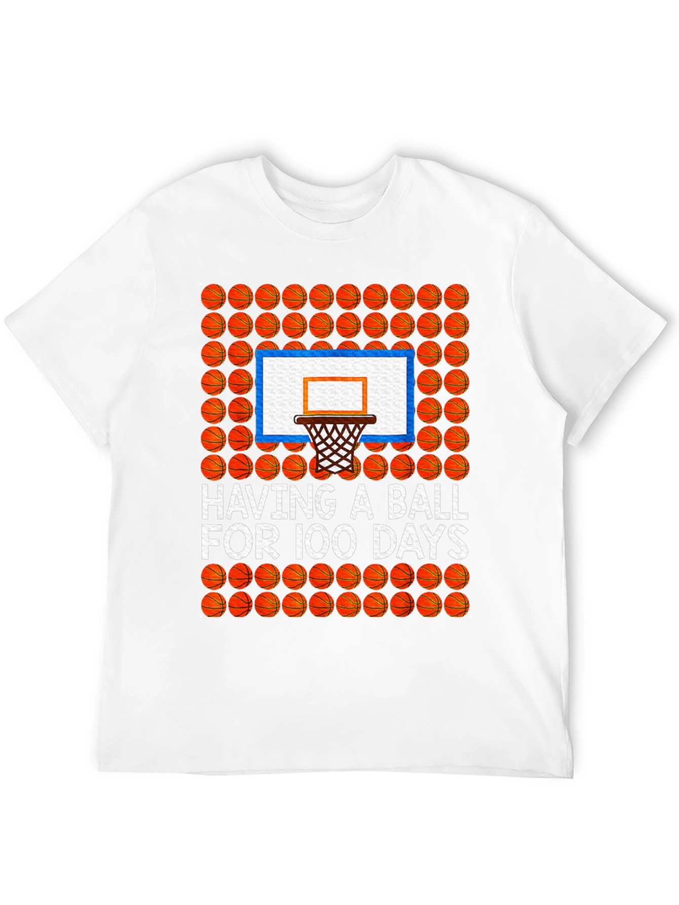 100 Days of School Basketball T-Shirt