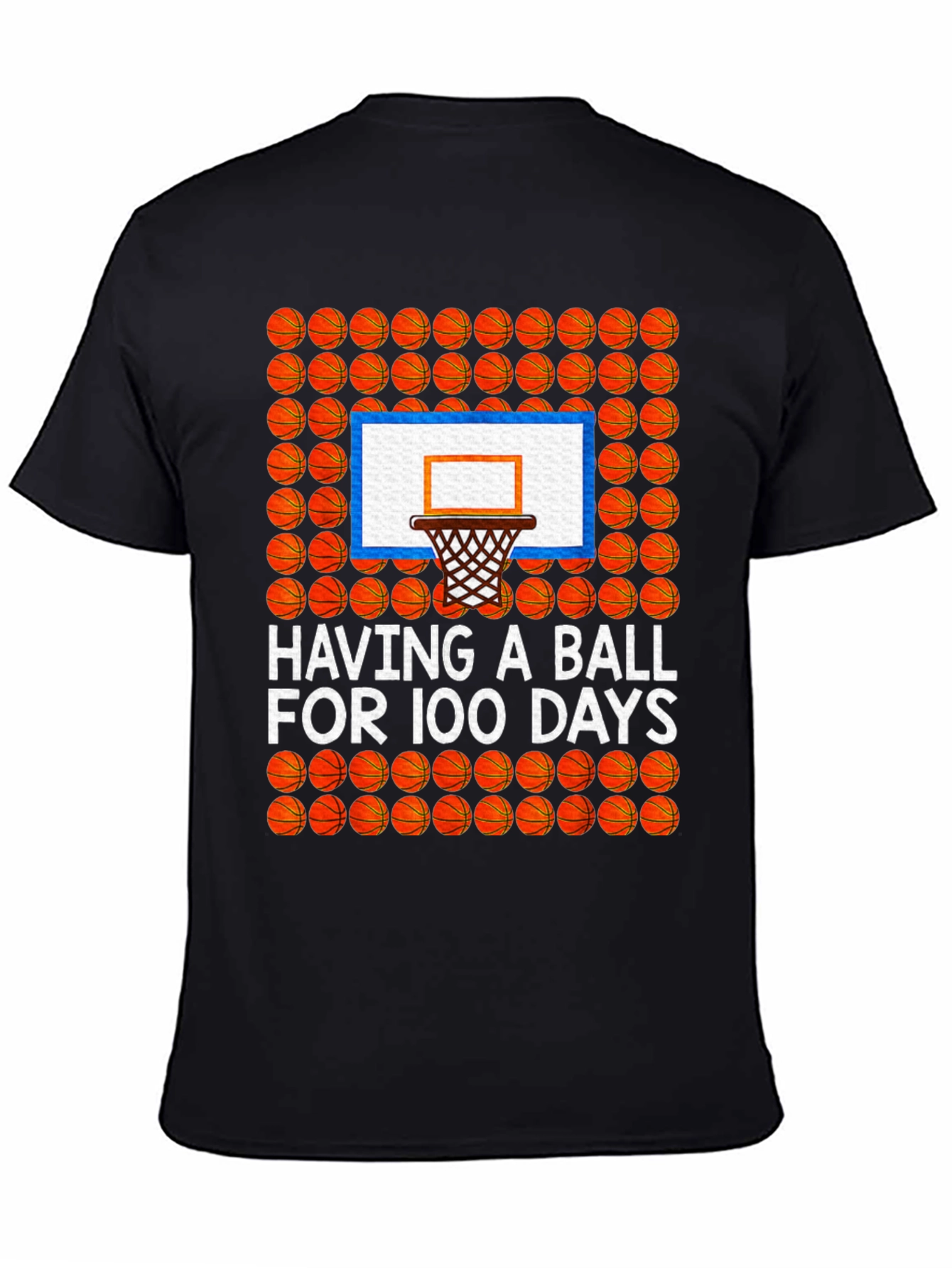 100 Days of School Basketball T-Shirt
