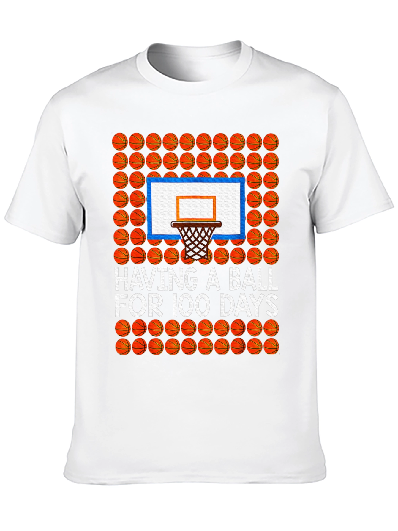 100 Days of School Basketball T-Shirt