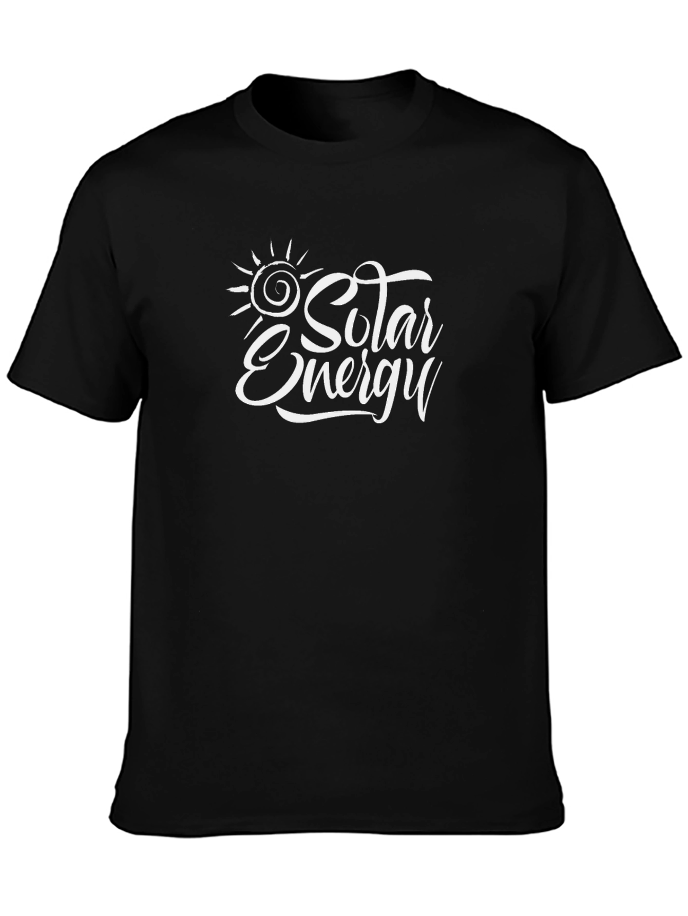 Solar Energy Graphic T-Shirt - Black