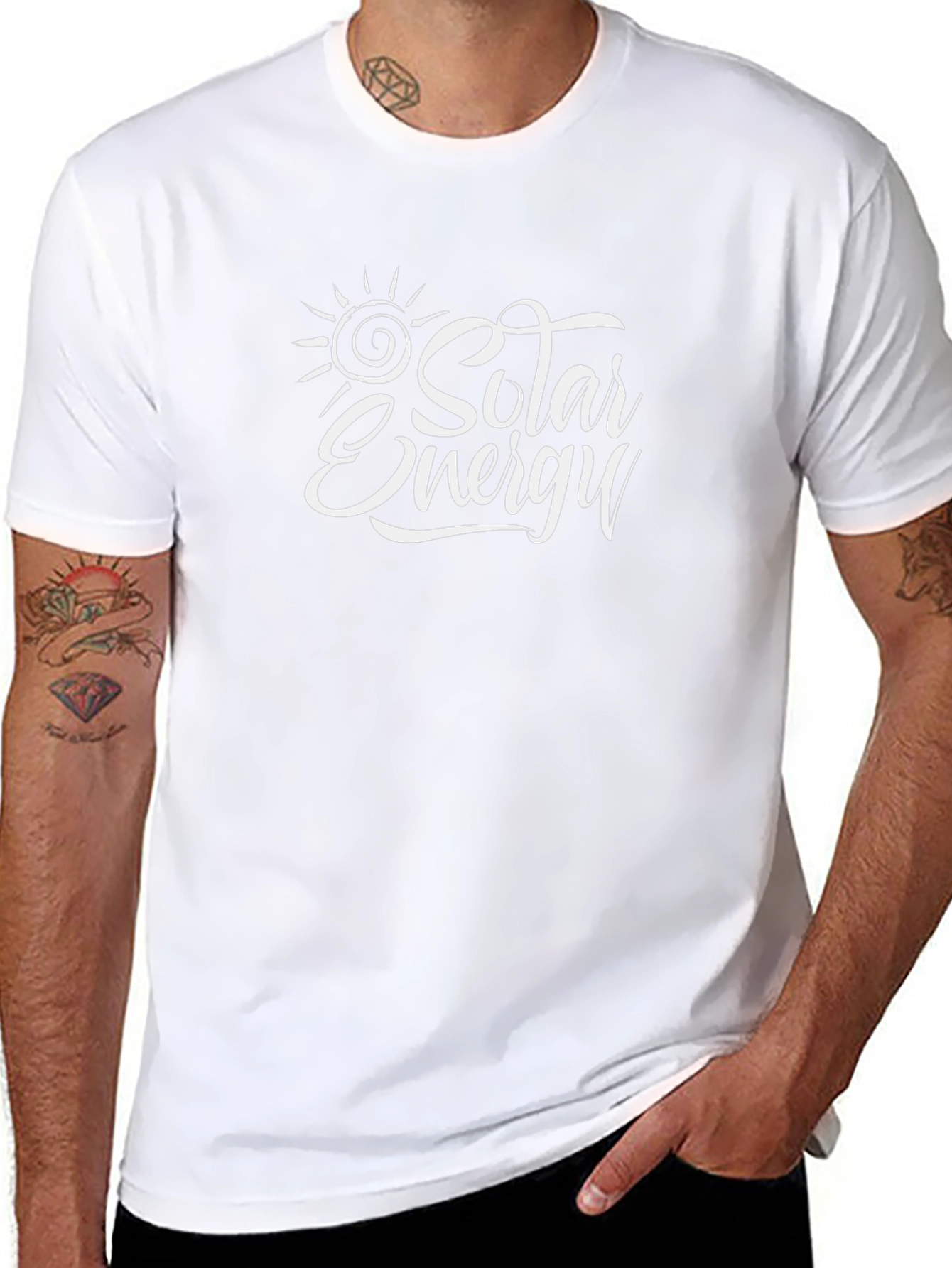Solar Energy Graphic T-Shirt - Black