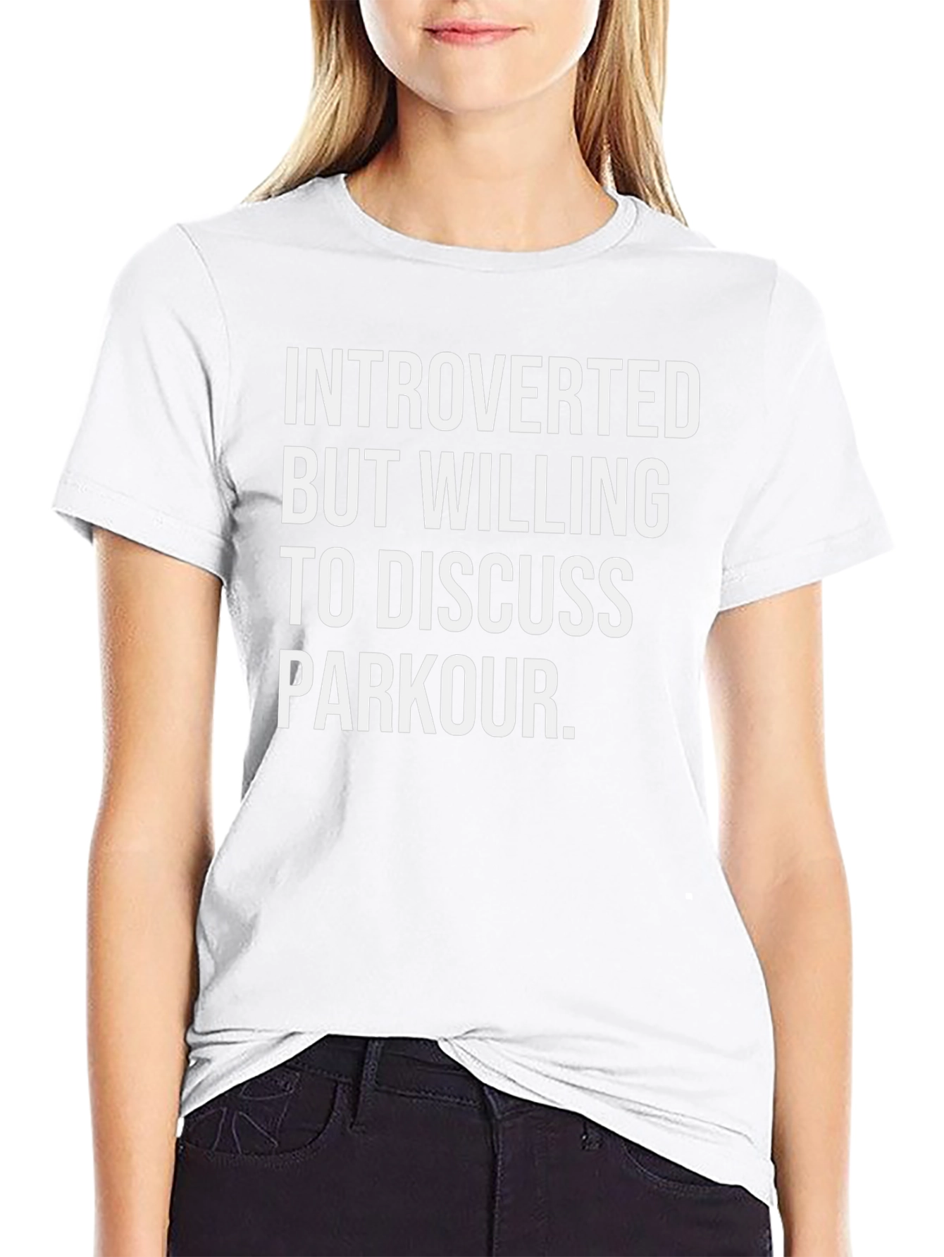 Introverted Parkour T-Shirt - Black Graphic Tee