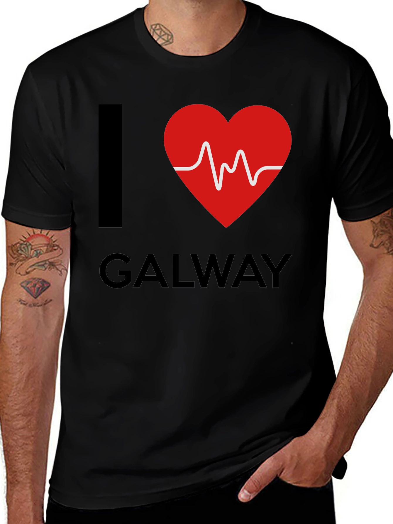 I Heart Galway T-Shirt - Black