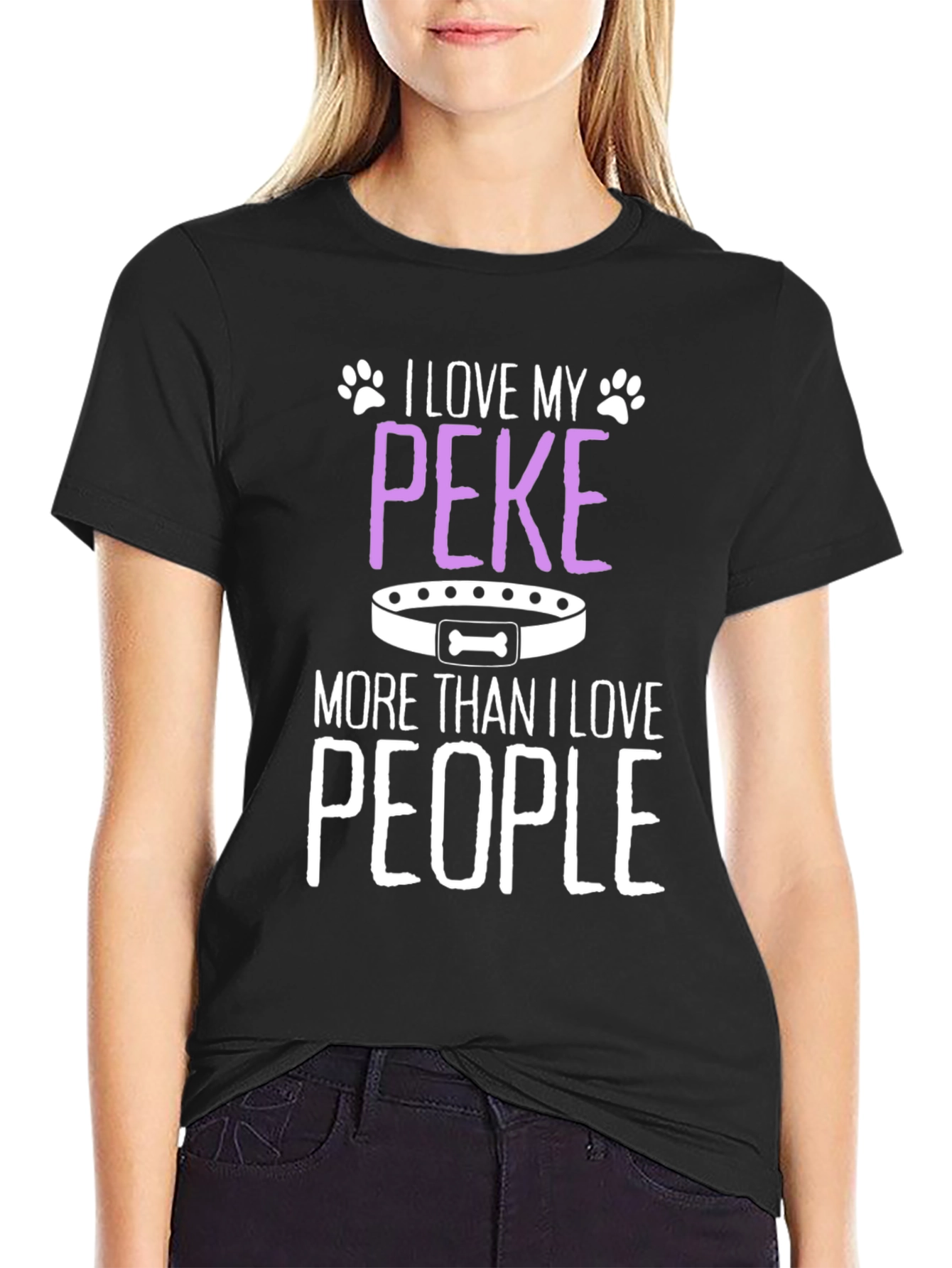 I Love My Peke T-Shirt - Dog Lover Tee