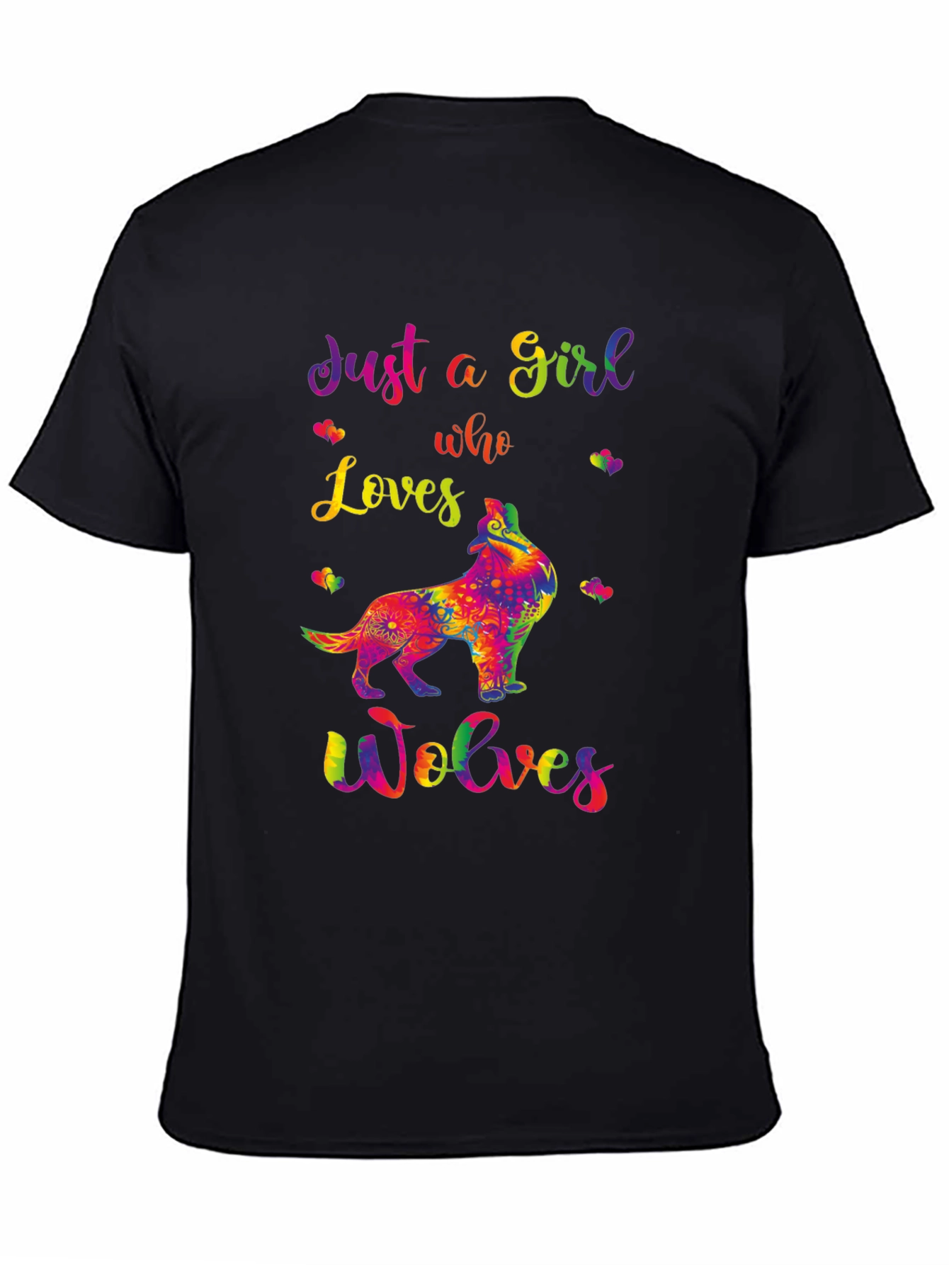 Just A Girl Who Loves Wolves Graphic Tee
