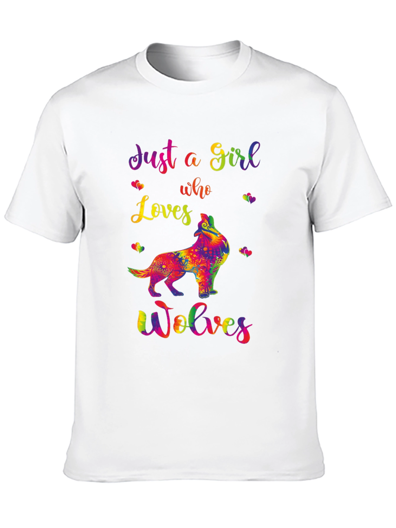Just A Girl Who Loves Wolves Graphic Tee