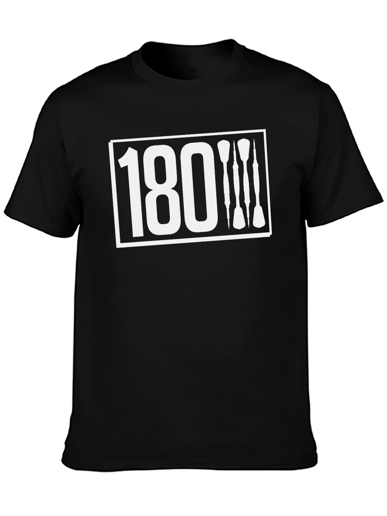 180 Darts Graphic Tee - Black Cotton Blend