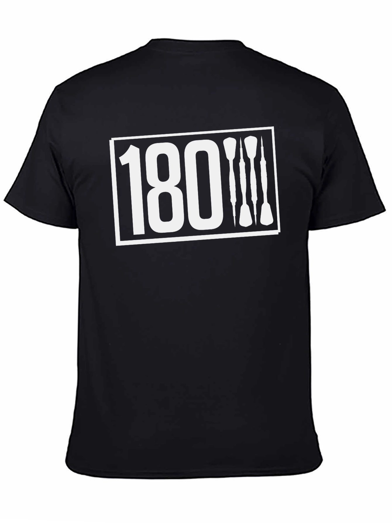 180 Darts Graphic Tee - Black Cotton Blend