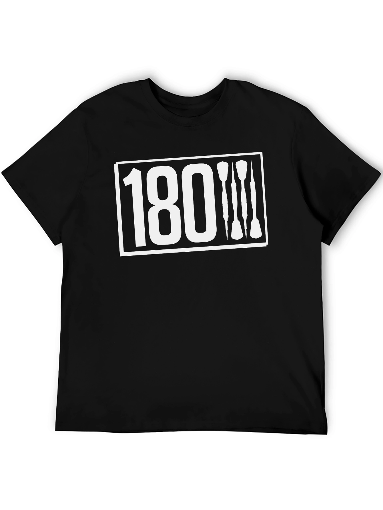 180 Darts Graphic Tee - Black Cotton Blend