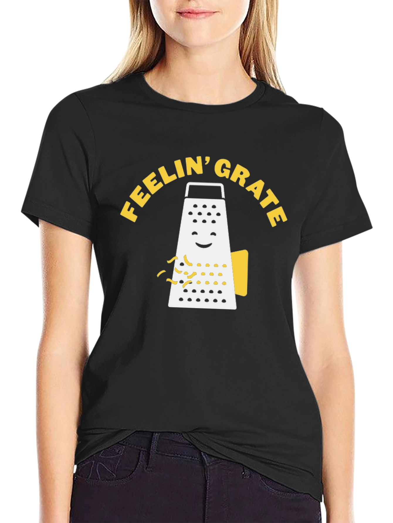 Feelin Grate Funny Grater Graphic T-Shirt
