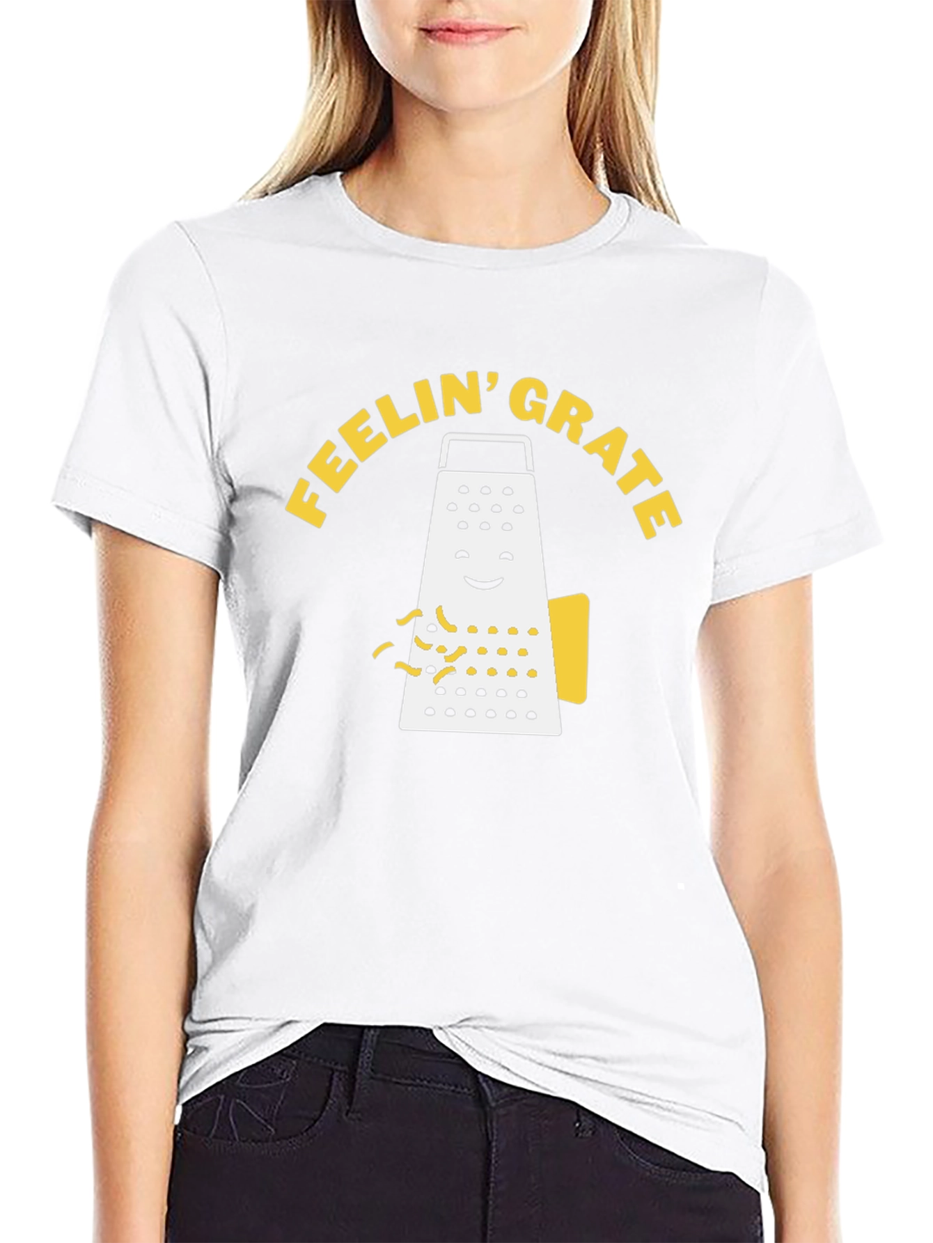 Feelin Grate Funny Grater Graphic T-Shirt