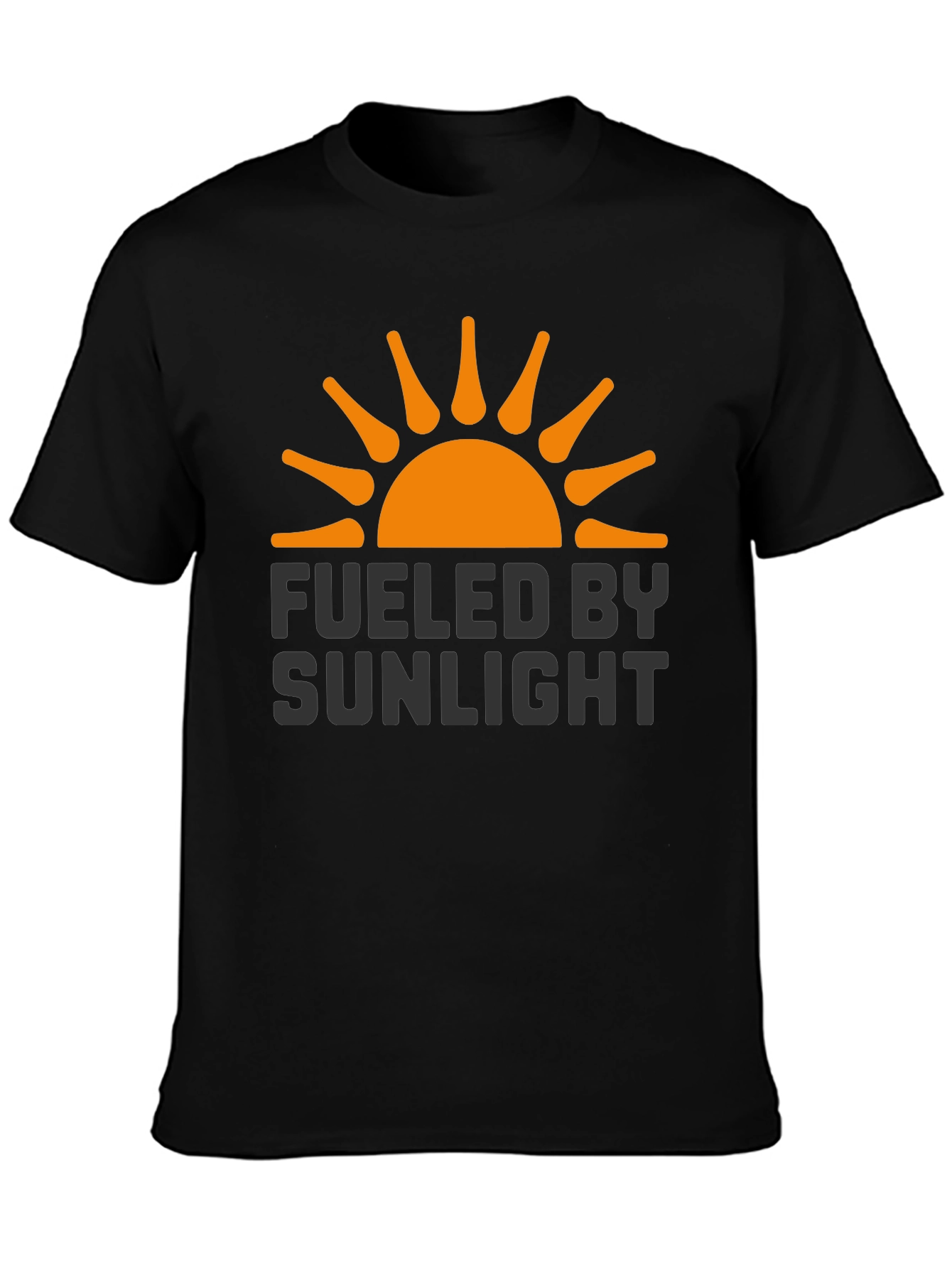 Fueled By Sunlight Graphic Tee - Black