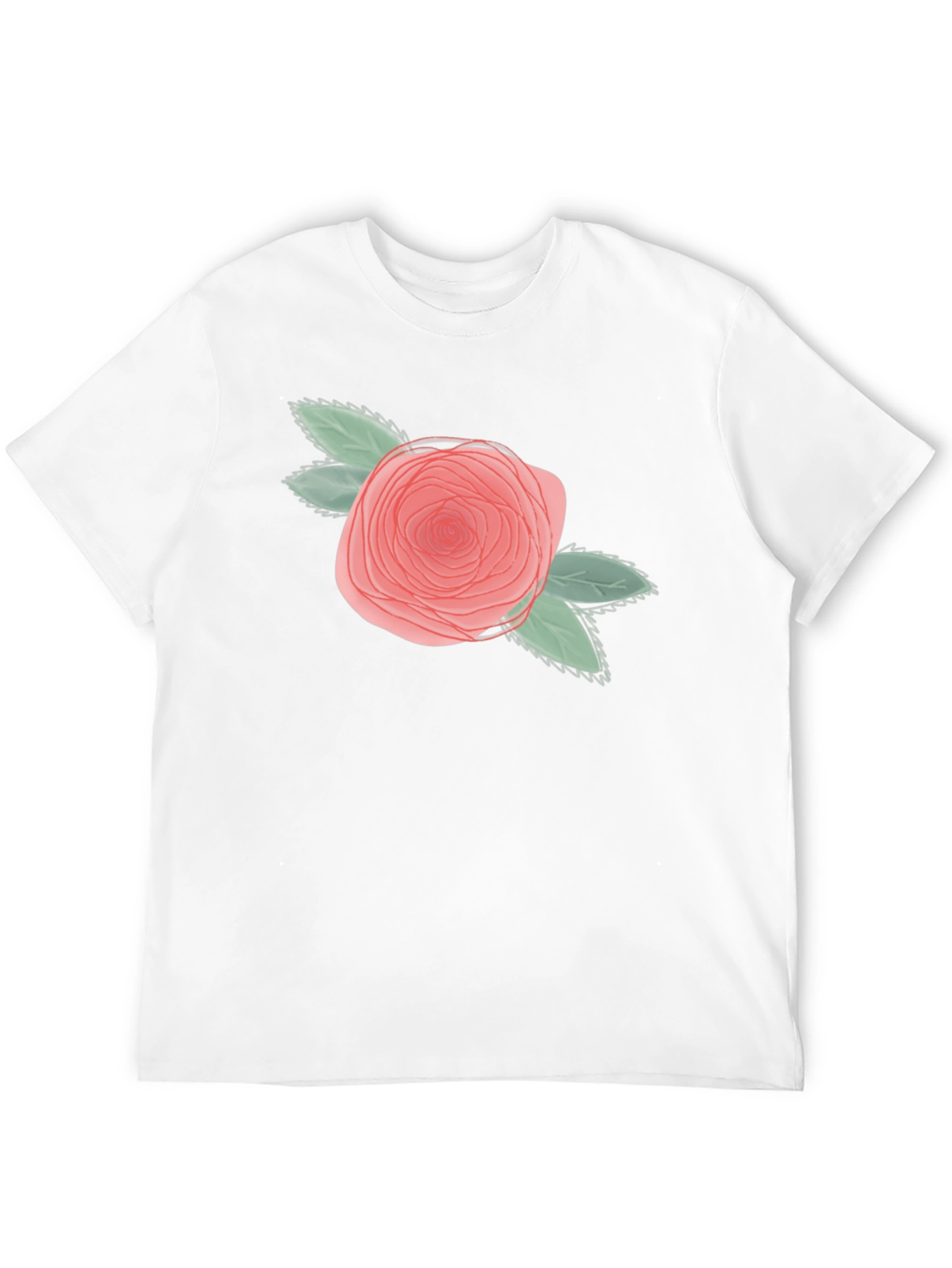 Floral Rose Graphic Tee - Unisex