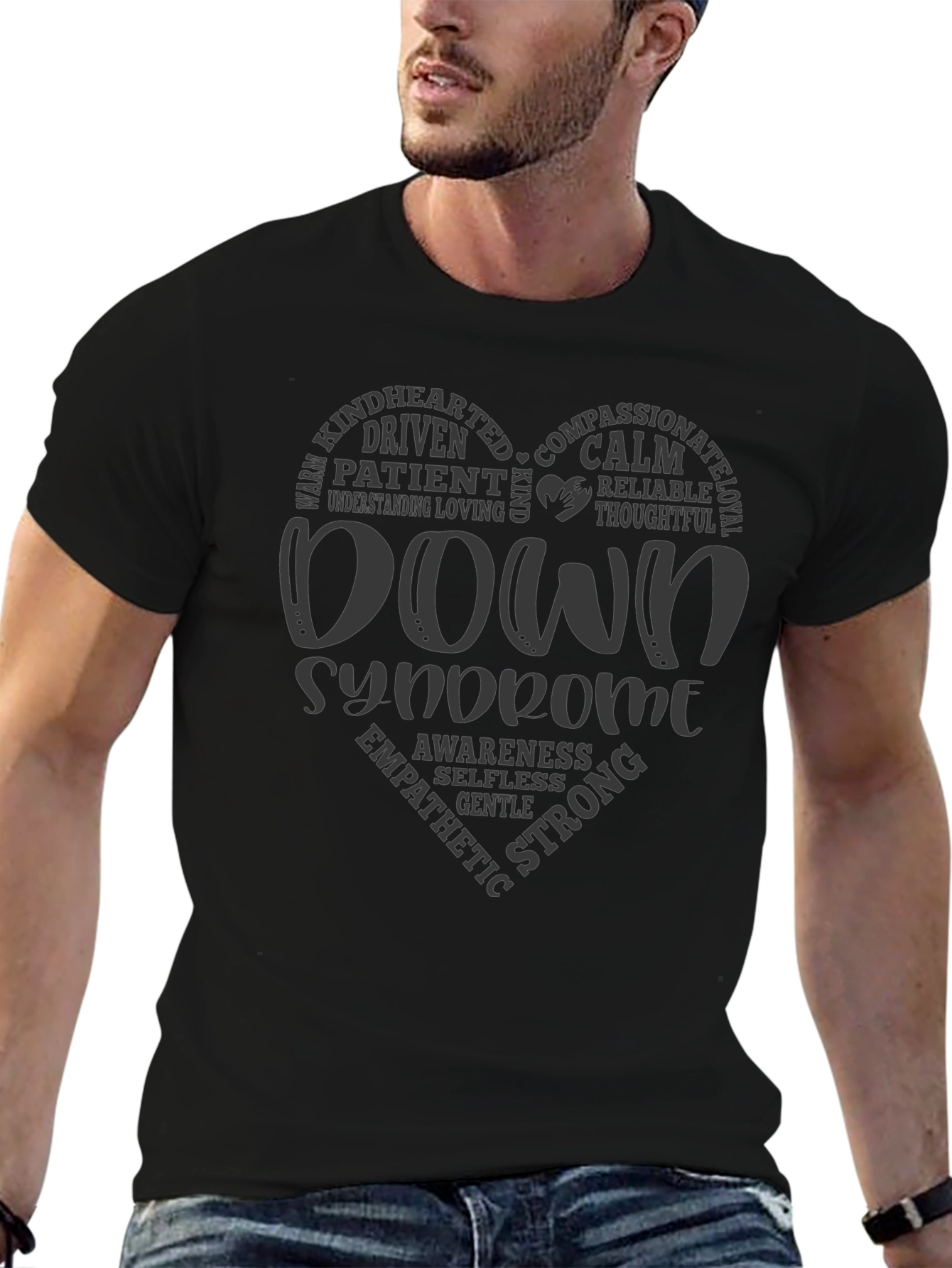 Down Syndrome Awareness Heart T-Shirt