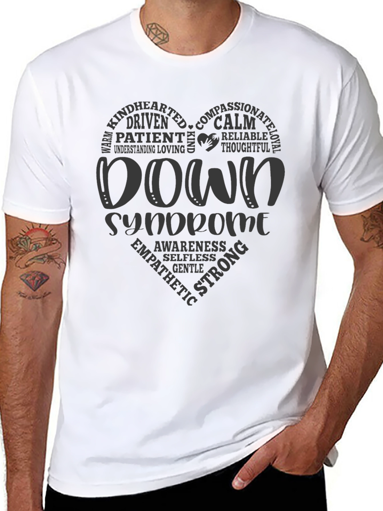 Down Syndrome Awareness Heart T-Shirt