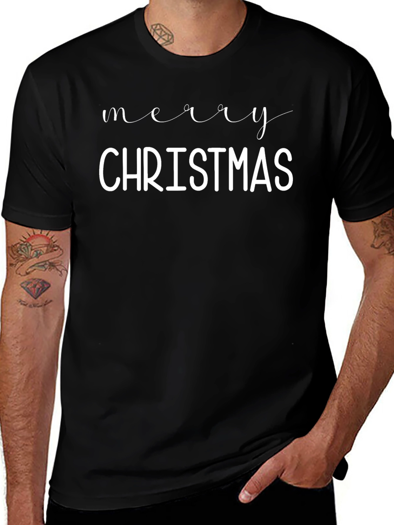 Merry Christmas Graphic Tee - Holiday Celebration Shirt